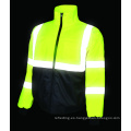 Invierno Acolchado Hi Vis Trabajo reflectante Saféy Chaqueta de parka con capucha ajustable